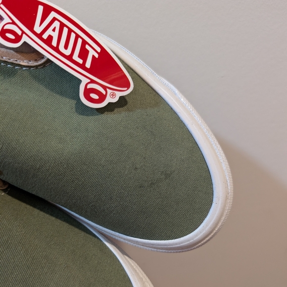 Vault by Vans x McFetridge Transcentcoastal Pink/Green/Navy Slip-ons - Picture 5 of 10